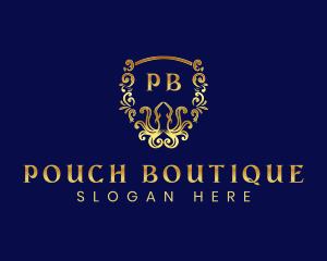 Boutique Crest Octopus logo design