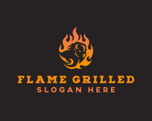 Beef Barbecue Grill logo design