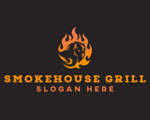 Beef Barbecue Grill logo design