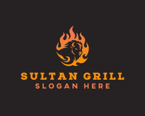 Beef Barbecue Grill logo design