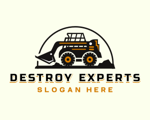 Skid Loader Demolition logo design