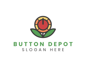 Sunflower Power Button logo
