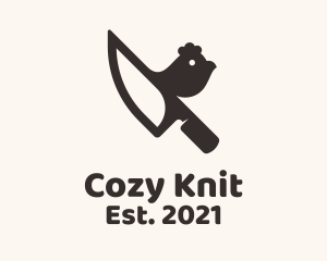 Chicken Knife Chef logo design