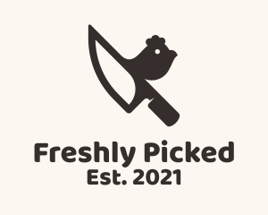 Chicken Knife Chef logo design