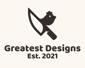 Chicken Knife Chef logo design