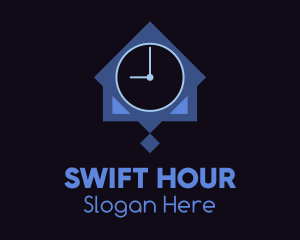 Blue Wall Clock logo