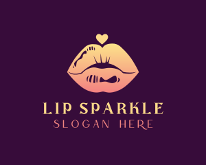 Sexy Kissable Lips logo design