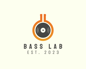 Laboratory Flask Vinyl logo design