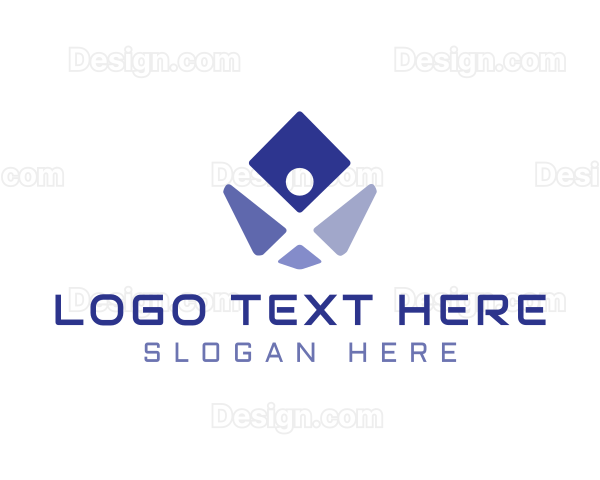 Cyber Tech Gaming Letter X Logo