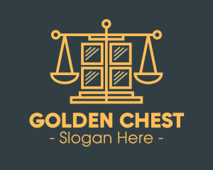 Golden Law Window logo design