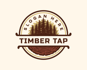 Forest Lumberjack Woodwork logo design