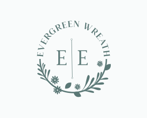 Foliage Wreath Wellness Spa logo design