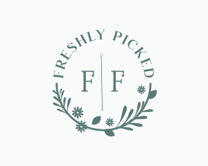 Foliage Wreath Wellness Spa logo design