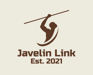 Brown Javelin Athlete logo