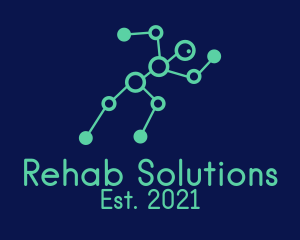 Green Outline Physiotherapy  logo design