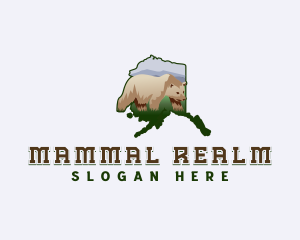 Alaska Bear Mammal logo
