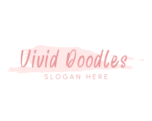 Feminine Watercolor Handwriting logo design