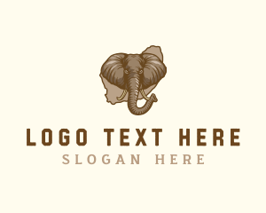 South Africa Wild Elephant logo