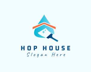 House Cleaning Housekeeping logo design