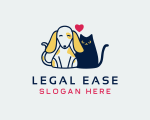 Dog Cat Love Logo