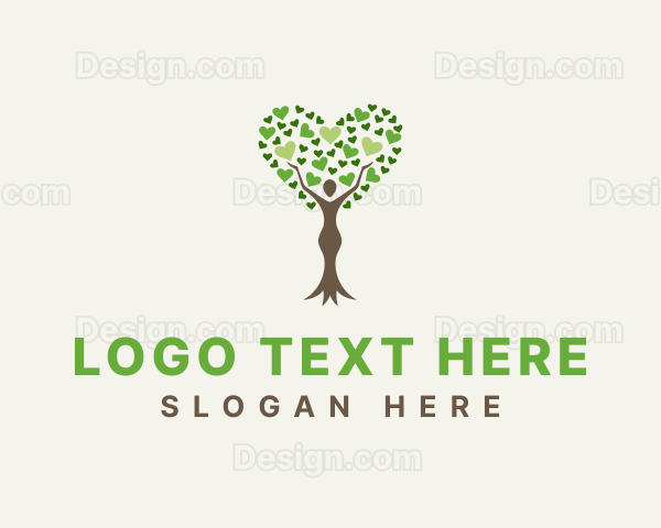 Love Tree Woman Logo