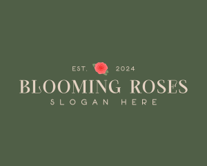 Flower Rose Skincare logo design