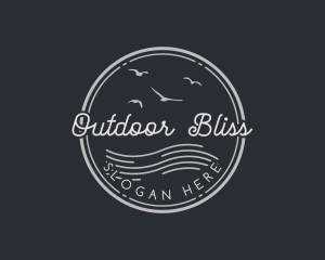 Hipster Summer Badge logo design