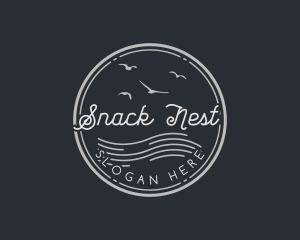 Hipster Summer Badge logo design