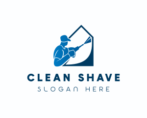 Janitor House Cleaning logo design