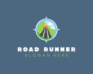 Highway Road Compass logo design