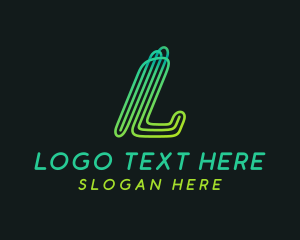 Gradient Business Letter L logo