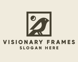 Bird Picture Frame logo design