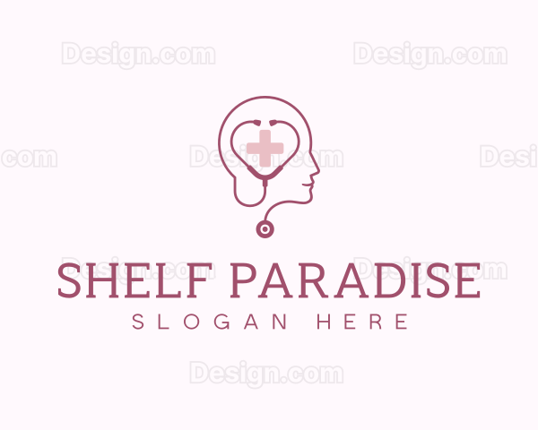 Psychologist Therapist Stethoscope Logo