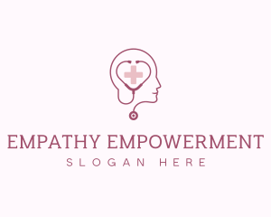 Psychologist Therapist Stethoscope logo design