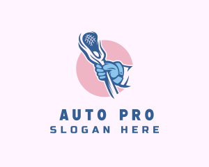 Sports Lacrosse Stick  Logo