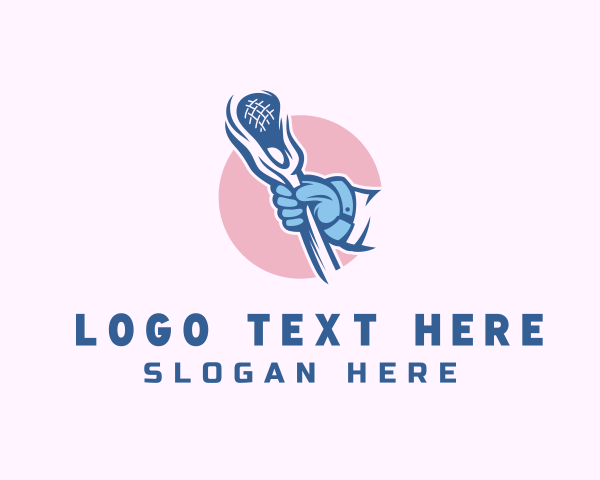 Lacrosse Stick logo example 2
