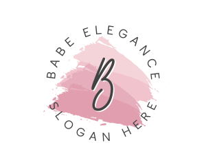 Classy Cosmetics Watercolor logo design