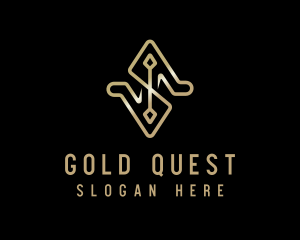 Gold Luxury Boutique logo design