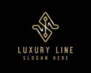 Gold Luxury Boutique logo design