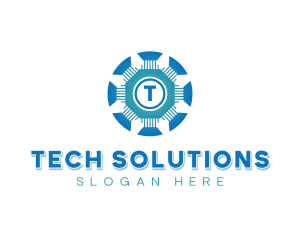 Cybersecurity Tech Business logo design