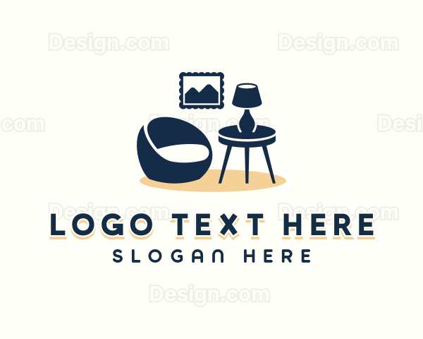 Furnishing Interior Design Logo