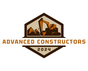 Construction Builder Excavator logo design