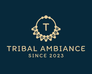 Tribal Necklace Jewelry Accessory  logo design