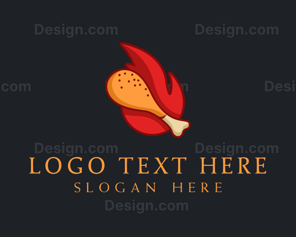 Hot Fried Chicken Logo