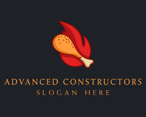 Hot Fried Chicken  logo design