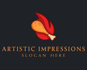 Hot Fried Chicken  logo design