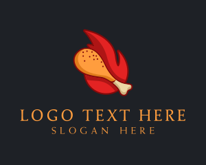 Dinner - Hot Fried Chicken logo design