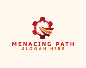 Mechanical Gear Path logo design