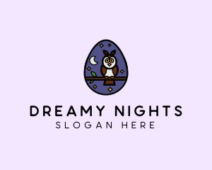 Night Owl Egg logo design