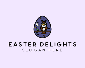 Night Owl Egg logo design